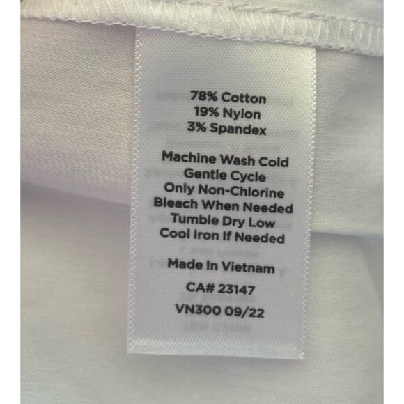 NWT Talbots Blouse Button Front Sleeveless White Size Extra Large XL New - Picture 4 of 4